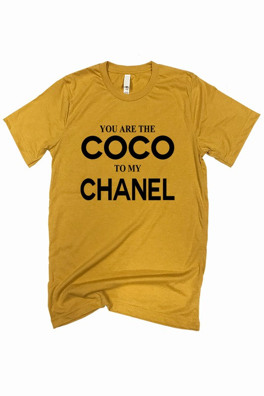 coco chanel yellow tshirt