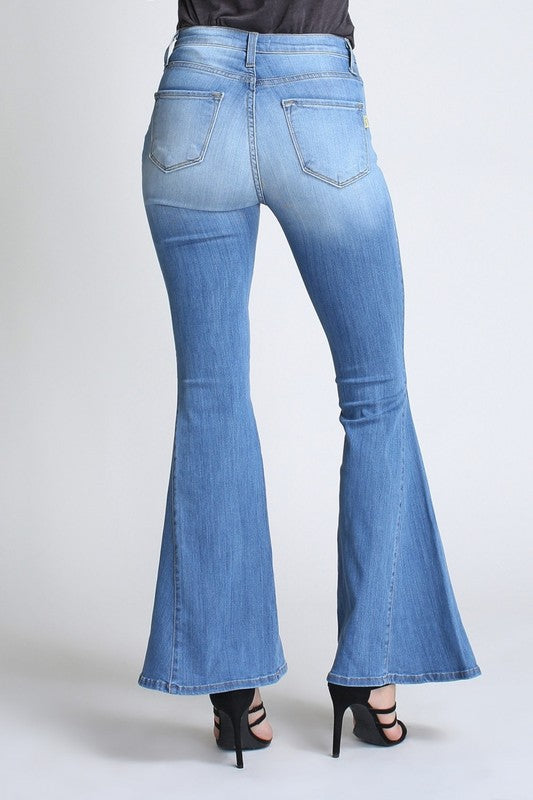 Ring My Bell Mid-Rise, Stretchy Jeans